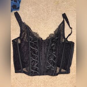 Black corset size M-DD Victoria’s Secret tag cut out